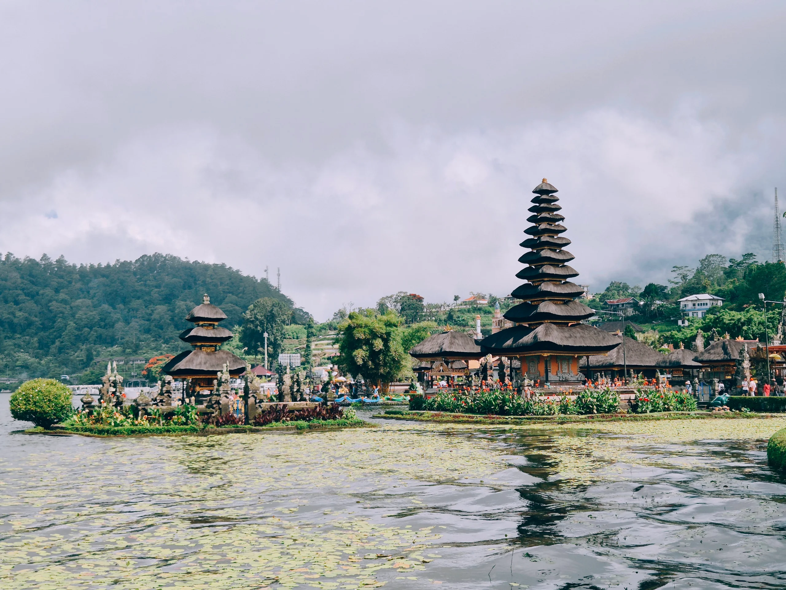 Misty mountains during golden hour